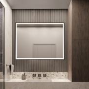 Nova Luce Ambor - Wandleuchte - 60 x 80 x 5,5 cm - 37W LED inkl. - IP44 - eloxiertes schwarz