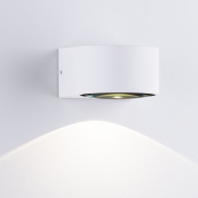Nova Luce Opera - Außenwandleuchte - 11 x 6,8 x 10 cm -  6W LED inkl. - IP54 - Sand Weiß