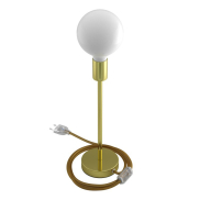Creative Cables Alzaluce -Tischlampe - Ø 12 x 39 cm - Metall - gold