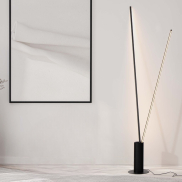 Nova Luce Kimolia - Stehleuchte - Ø 22 x 180,7 cm - 49W dimmbar LED inkl. - matt schwarz
