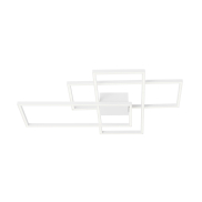 Nova Luce Bilbao - Deckenleuchte - 90 x 67 x 8,5 cm - 55W dimmbare LED inkl - weiß