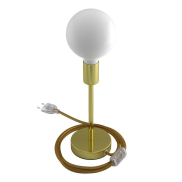 Creative Cables Alzaluce -Tischlampe - Ø 12 x 29 cm - Metall - gold