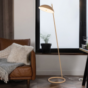 Nova Luce Flute - Stehleuchte - Ø 30 x 153 x 55 cm - 30W dimmbar LED inkl. - Sand Gold