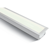 ONE Light Recessed LED Linear Profiles - Deckeneinbauleuchte - 121 x 8 x 5,5 cm - 40W LED inkl. - weiß - weiße Lichtfarbe