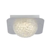 Searchlight Celestia - Deckenleuchte - 18 x 18 x 7,7 cm - 3 Stufen Dimmer - 6,5W LED inkl. - silber und transparent