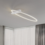 Nova Luce Kiklos - Deckenleuchte - Ø 64 x 30 cm - 30W dimmbar LED inkl. - Sand Weiß