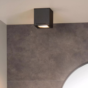 Lucide Aven - Aufbaustrahler - 9,3 x 9,3 x 9,6 cm - IP65 - schwarz