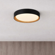 Nova Luce Stake - deckenleuchte - Ø 60 x 9 cm - 50W dimmbare LED inkl. - sand schwarz