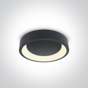 ONE Light LED Dekorative Plafo Round - Deckenleuchte - Ø 45,5 x 13,2 cm - 32W LED inkl. - anthrazit - einstellbare Lichtfarbe