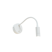 Artdelight Flexi - wandleuchte mit schalter - Ø 10 x 38 cm - 3W LED inkl. - weiß