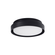 Nova Luce Oliver - Außen-Deckenleuchte - Ø 27 x 7 cm - 20W LED inkl. - IP65 - sand schwarz