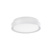 Nova Luce Oliver - Außen-Deckenleuchte - Ø 27 x 7 cm - 20W LED inkl. - IP65 - sandweiß