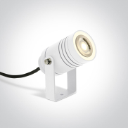 ONE Light GU10 Garden - Bodenspot auf Erdspieß - 13,2 x 11,2 cm - IP65 - weiß