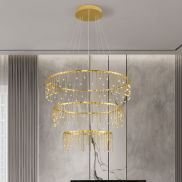 Nova Luce Stellar - Hängelampe - Ø 80 x 200 cm - 72W dimmbar LED inkl. - gold