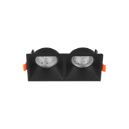 Nova Luce Staff - Einbaustrahler - 150 x 75 mm, 142 x 70 mm Einbaumaß - sandschwarz