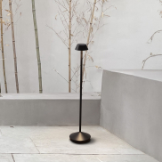 Nova Luce Arion - Gartenpfosten - Ø 11 x 50 cm - 4W LED inkl. - IP65 - dunkel anthrazit