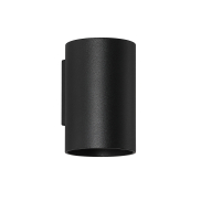 Searchlight Round - Wandleuchte - Ø 6,5 x 10 cm - schwarz