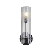 Searchlight Scope - Wandleuchte - 10 x 29 cm - IP44 - Chrom und transparent