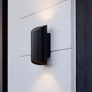 Nova Luce Nocta - Außenwandleuchte - 9,6 x 24 x 10 cm - 9W LED inkl. - IP54 - dunkel anthrazit