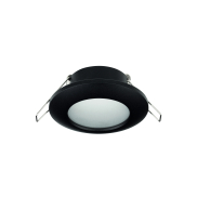 Nova Luce Tex - Einbaustrahler - Ø 93 mm, Ø 60 mm Einbaugröße - IP44 - sandschwarz