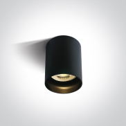ONE Light GU10 Dark Light - Aufbaustrahler 1L - Ø 6,8 x 9,5 cm - schwarz