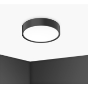 Century Italia Blanca Luxe - Deckenleuchte - Ø 30 x 7 cm - 17W LED inkl. - schwarz