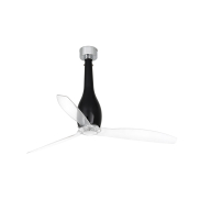 Faro Eterfan - Deckenventilator mit Fernbedienung - Ø 128 cm - schwarz und transparent