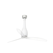 Faro Eterfan - Deckenventilator mit Fernbedienung - Ø 128 cm - matt weiß und transparent
