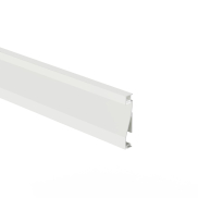 Klus Olis - Aluminium-Sockelleistenprofil - 1,4 x 8 cm - weiß