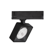 Nova Luce Roler - 3-Phasen Stromschienenstrahler - 9,5 x 9,5 x 15,5 cm - 20W LED inkl. - Sand schwarz