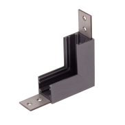 Lucide Linial - magnetisches Schienensystem - vertikales Eckprofil - 6,7 x 1,9 x 6,7 cm - schwarz matt Chrom
