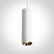 ONE Light Cylinder - Hängeleuchte - Ø 7,5 x 240 cm - weiß