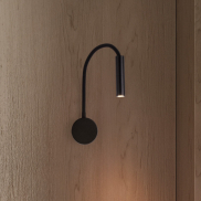 Nova Luce Sonica - wandleuchte - Ø 8,5 x 56 cm - 6W LED inkl. - IP44 - sand schwarz
