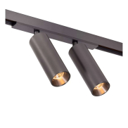 Lucide Linial Moxx - magnetisches Schienensystem - Schienenstrahler - 17 x 4,5 x 10 cm - 2 x 10W LED inkl. - Dimmfunktion und einstellbare Lichtfarbe über die App - Schwarz matt Chrom
