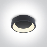 ONE Light LED Dekorative Plafo Round CCT V - Deckenleuchte - Ø 30 x 8 cm - 20W LED inkl. - anthrazit