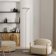 Nova Luce Tilia - Stehleuchte - Ø 33 x 168 cm - 26W dimmbar LED inkl. - Mokka Kaffee