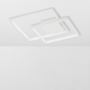 Nova Luce Porto - Deckenleuchte - 42,5 x 42,5 x 6 cm - 30W dimmbare LED inkl. - sandweiß