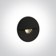 ONE Light Indoor/Outdoor Dekorative Wandeinbauleuchte - Wandeinbauleuchte - Ø 4,2 x 3,7 cm - 1W dimmbare LED inkl. - IP65 - schwarz