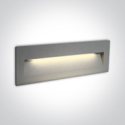 ONE Light Outdoor Dark Light Wall Recessed - Wandeinbauleuchte - 22,5 x 7,5 x 5,5 cm - 7W LED inkl. - IP65 - grau