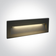 ONE Light Outdoor Dark Light Wall Recessed - Wandeinbauleuchte - 22,5 x 7,5 x 5,5 cm - 7W LED inkl. - IP65 - anthrazit