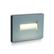 ONE Light Outdoor Dark Light - Außenwandleuchte - 10,7 x 6,5 x 7,5 cm - 3,6W LED inkl - IP65 - grau