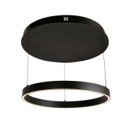 Searchlight Layla - Hängeleuchte -Ø 64 x 190 cm - 29W dim-to-warm LED inkl - bewegungsgesteuert - schwarz