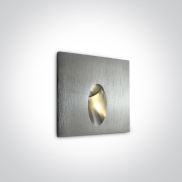 ONE Light Indoor/Outdoor Dark Light Wall Recessed - Wandeinbauleuchte - 7 x 4,5 x 7 cm - 3W LED inkl. - IP54 - Aluminium