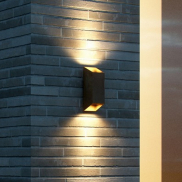 Nordlux Nico - Außenwandleuchte - 8 x 8 x 23,5 cm - IP54 - Rost