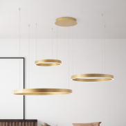 Nova Luce Elowen - Hängelampe - 148 x 250 x 106 cm - 181W dimmbar LED inkl. - gebürstetes gold