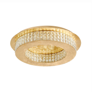 Nova Luce Zeffari - Deckenleuchte - Ø 50 x 10,7 cm - 40W LED inkl. - gold