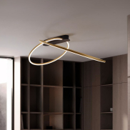 Nova Luce Kiklos - Deckenleuchte - Ø 72 x 30 cm - 42W dimmbar LED inkl. - Messing Gold