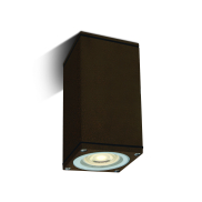 ONE Light GU10 Outdoor Cubes - Aufbaustrahler - 6,3 x 6,3 x 13,5 cm - IP54 - rostbraun