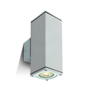 ONE Light GU10 Outdoor Cubes - Außenwandleuchte - 6,3 x 6,3 x 19,6 cm - IP54 - weiß