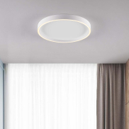Nova Luce Istos - Deckenleuchte - Ø 50 x 5 cm - 38W dimmbar LED inkl. - Sand Weiß